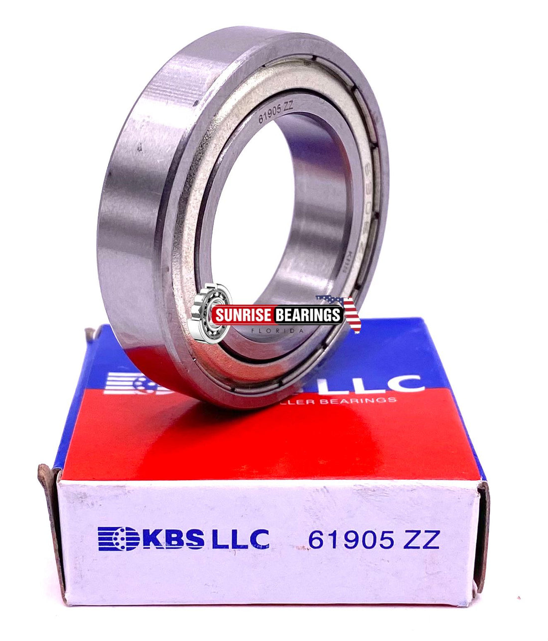 KBS 61905 ZZ Deep Groove Ball Bearing, Metal Shielded 6905 2Z 25x42x9 mm