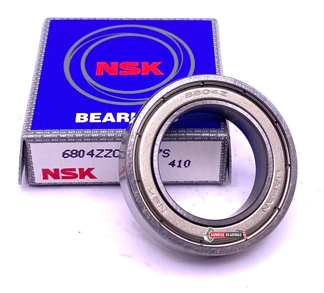 NSK Japan, 6804 ZZ CM Deep Groove Ball Bearing, Metal Shielded 61804 2