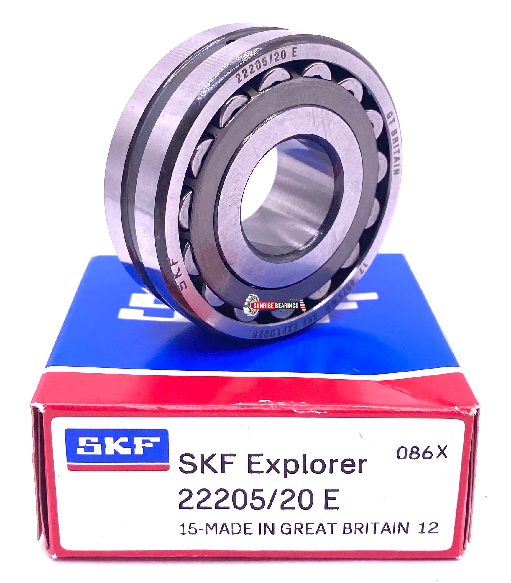 SKF 22205/20 E Spherical Roller Bearing 20x52x18 mm – Sunrise
