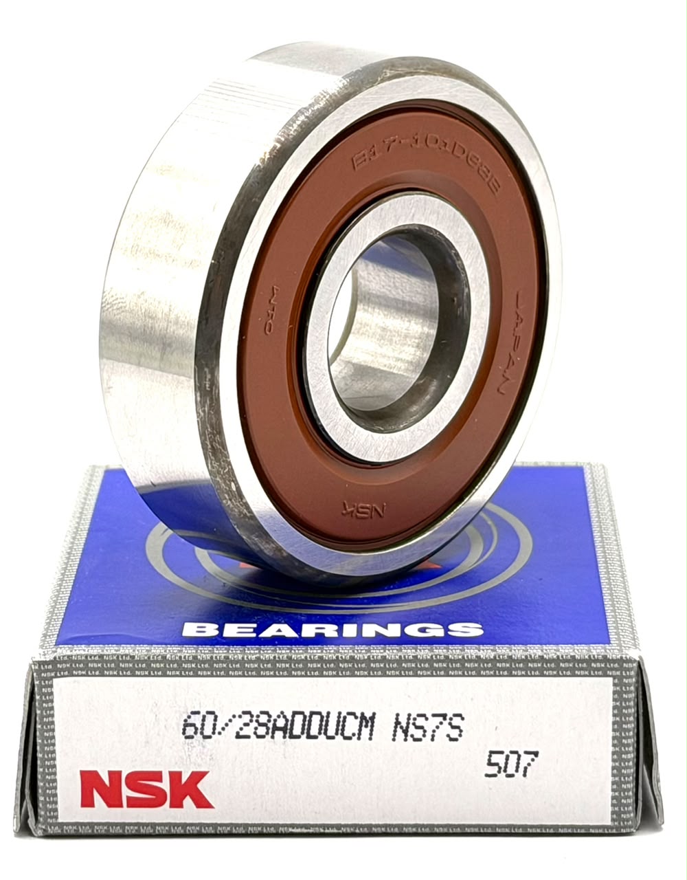 NSK 60/28 A DDU CM Deep Groove Ball Bearing, Rubber Sealed 28x52x12 mm