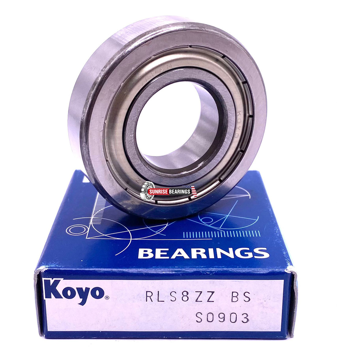 KOYO RLS8 ZZ LJ1-2Z Deep Groove Ball Bearing Metal Shielded 1"x2 1/4"x 5/8"