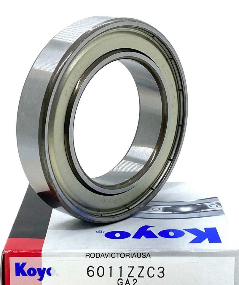 KOYO Japan 6011 ZZ Deep Groove Ball Bearing, Metal Shielded 55x90x18 mm
