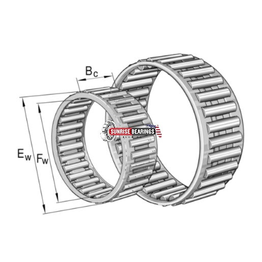 INA  K25X30X17 A/0 7 Needle Roller And Cage Assemblie 25x30x17 mm