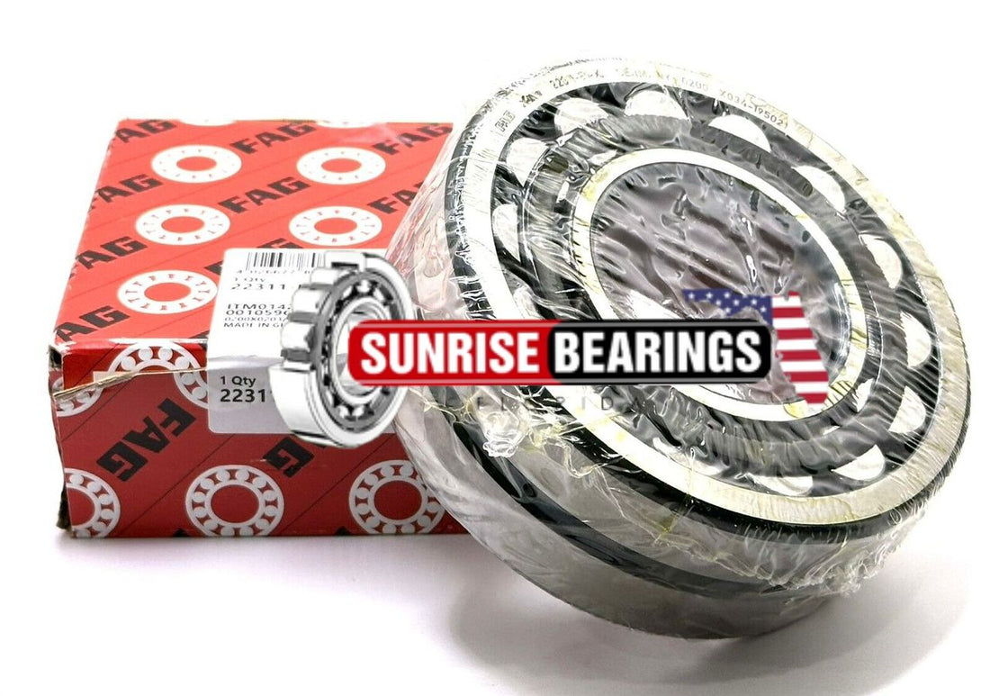 FAG Germany 22311 E1 A XL M C3 Spherical Roller Bearing 55x120x43 mm