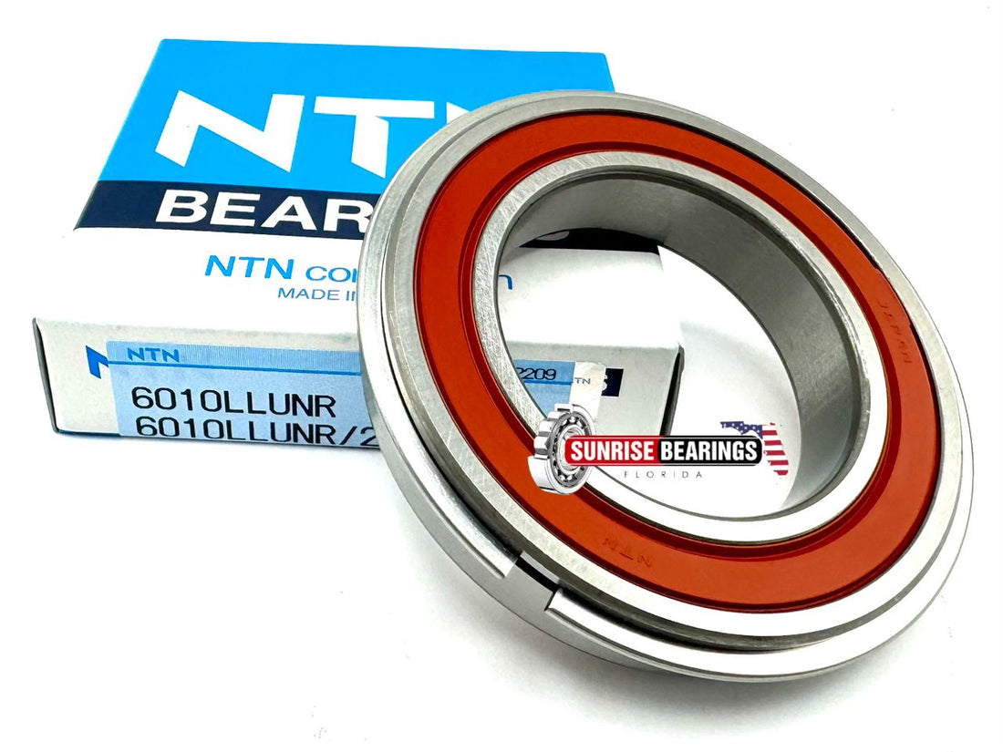 NTN JAPAN 6010 LLU NR/2AS BALL BEARING, RUBBER SEALED + SNAP RING 50x80x16 mm