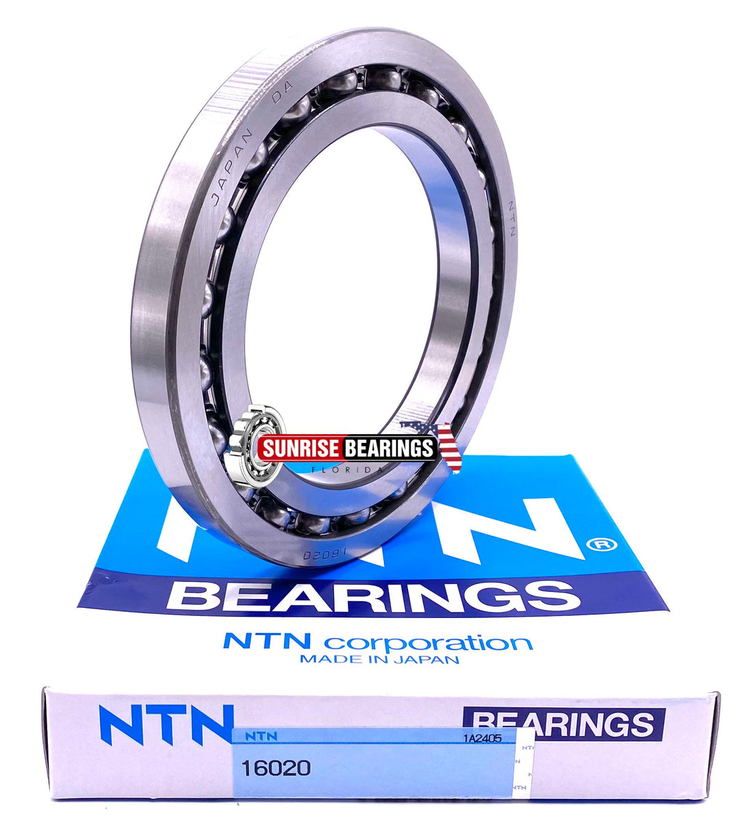 NTN Japan 16020 Deep Groove Ball Bearing, Open Type, No Seals 100x150x16 mm