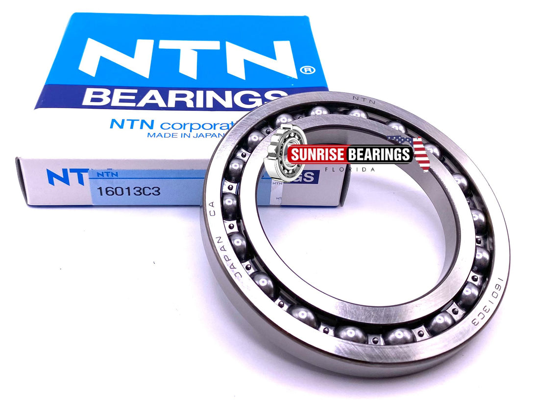 NTN Japan 16013 Deep Groove Ball Bearing, Open Type, No Seals 65x100x11 mm