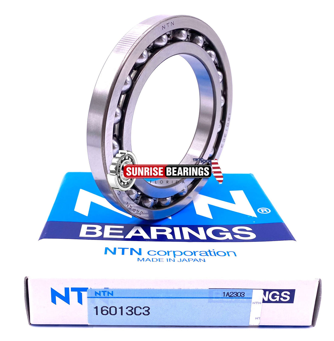 NTN Japan 16013 Deep Groove Ball Bearing, Open Type, No Seals 65x100x11 mm