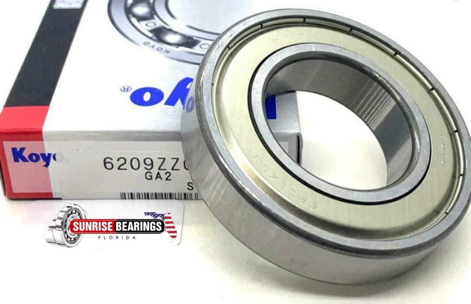 KOYO Japan 6209 ZZ C3 Deep Groove Ball Bearing, Metal Shielded 45x85x19 mm