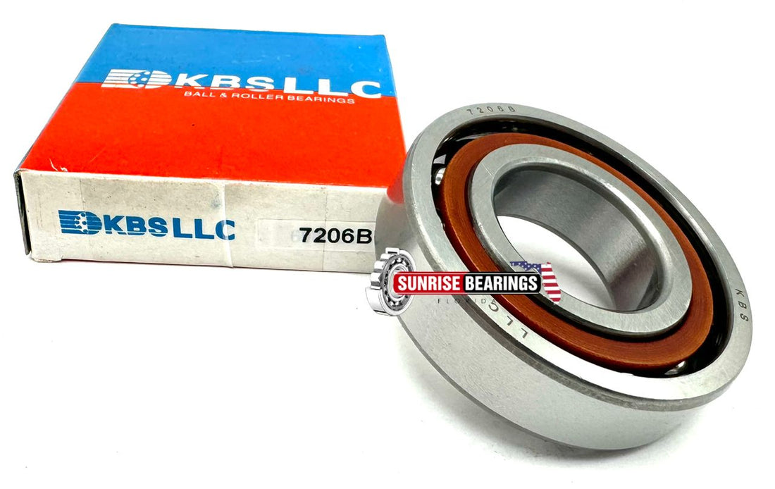KBS 7206B ANGULAR CONTACT BALL BEARING 30x62x16 mm