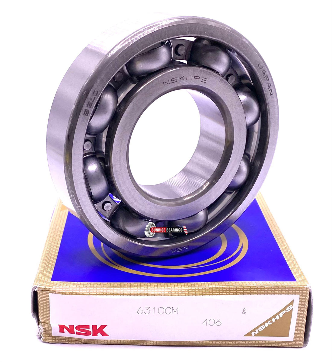NSK 6310 CM Deep Groove Ball Bearing, Open Type, No Seals 50x110x27 mm