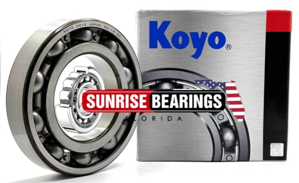 KOYO Japan 6212 Deep Groove Ball Bearing, OPEN Type, No Seals 60x110x22 mm