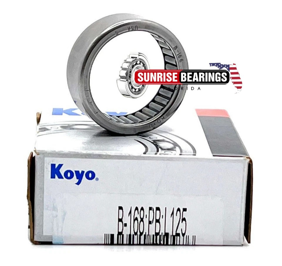 KOYO JAPAN B-168 PB L125 Needle Bearing - Drawn Cup - Full Complement 1"x1-1/4"