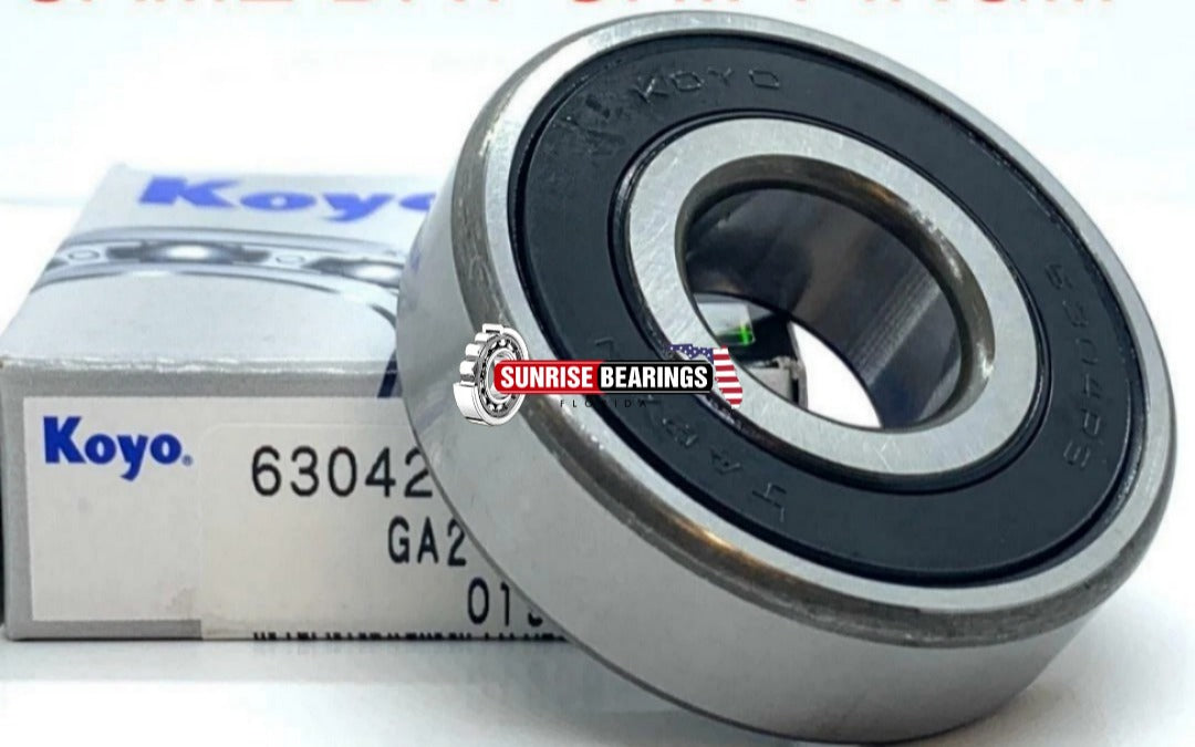 KOYO Japan 6304 2RS Deep Groove Ball Bearing, Rubber Sealed