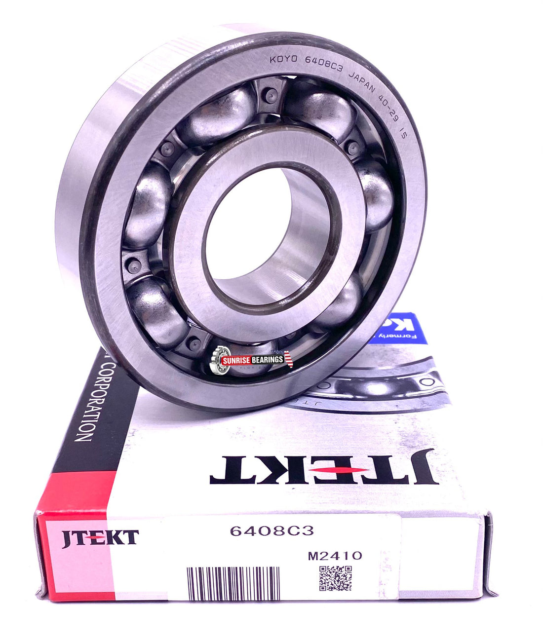 KOYO Japan 6408 C3 Deep Groove Ball Bearing, OPEN Type, No Seals 40x110x27 mm