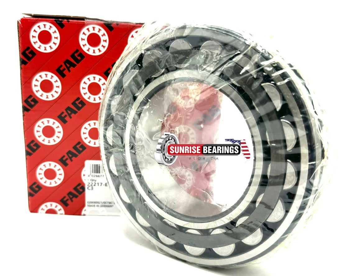 FAG GERMANY 22217 E1 XL C3 SPHERICAL ROLLER BEARING 85x150x36 mm