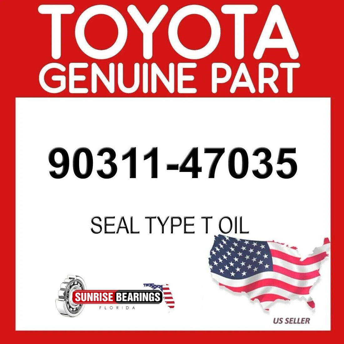 TOYOTA OEM 90311-47035 OIL SEAL 47x69x94x8/26mm 9031147035