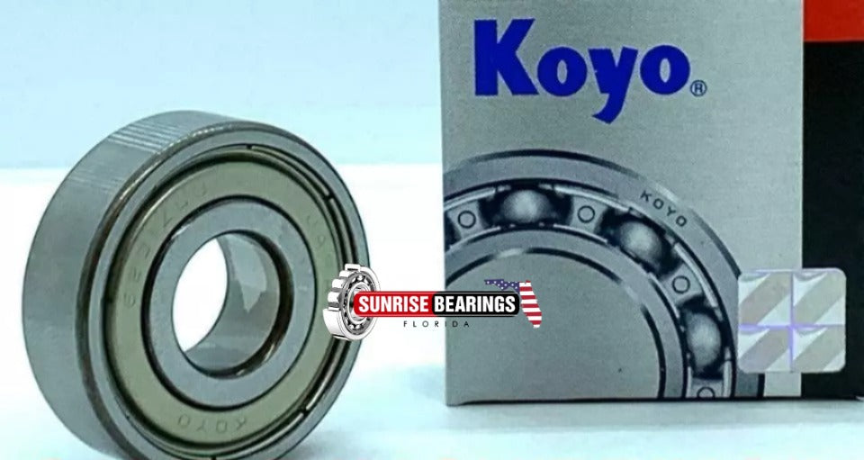 KOYO Japan 6201 ZZ Deep Groove Ball Bearing, Metal Shielded 12x32x10 mm