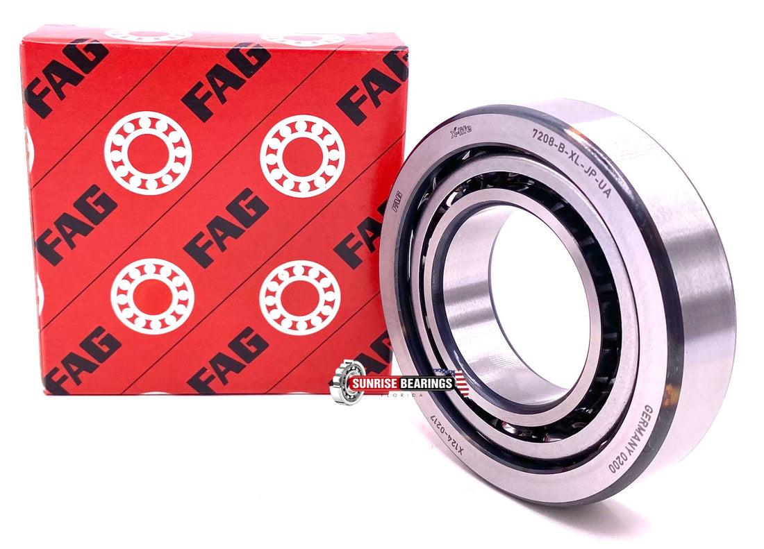 FAG Germany 7208 B XL JP UA Angular Contact Ball Bearing 40x80x18 mm