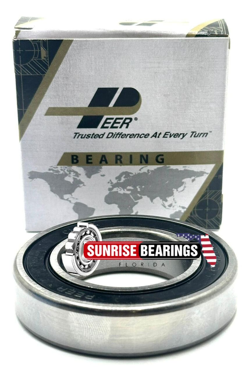 PEER 6007 2RS DEEP GROOVE BALL BEARING, RUBBER SEALED 35x62x14 mm