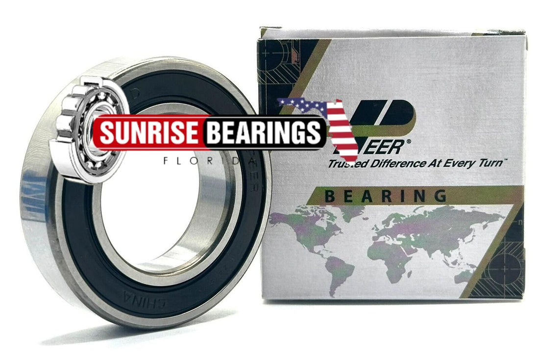 PEER 6007 2RS DEEP GROOVE BALL BEARING, RUBBER SEALED 35x62x14 mm