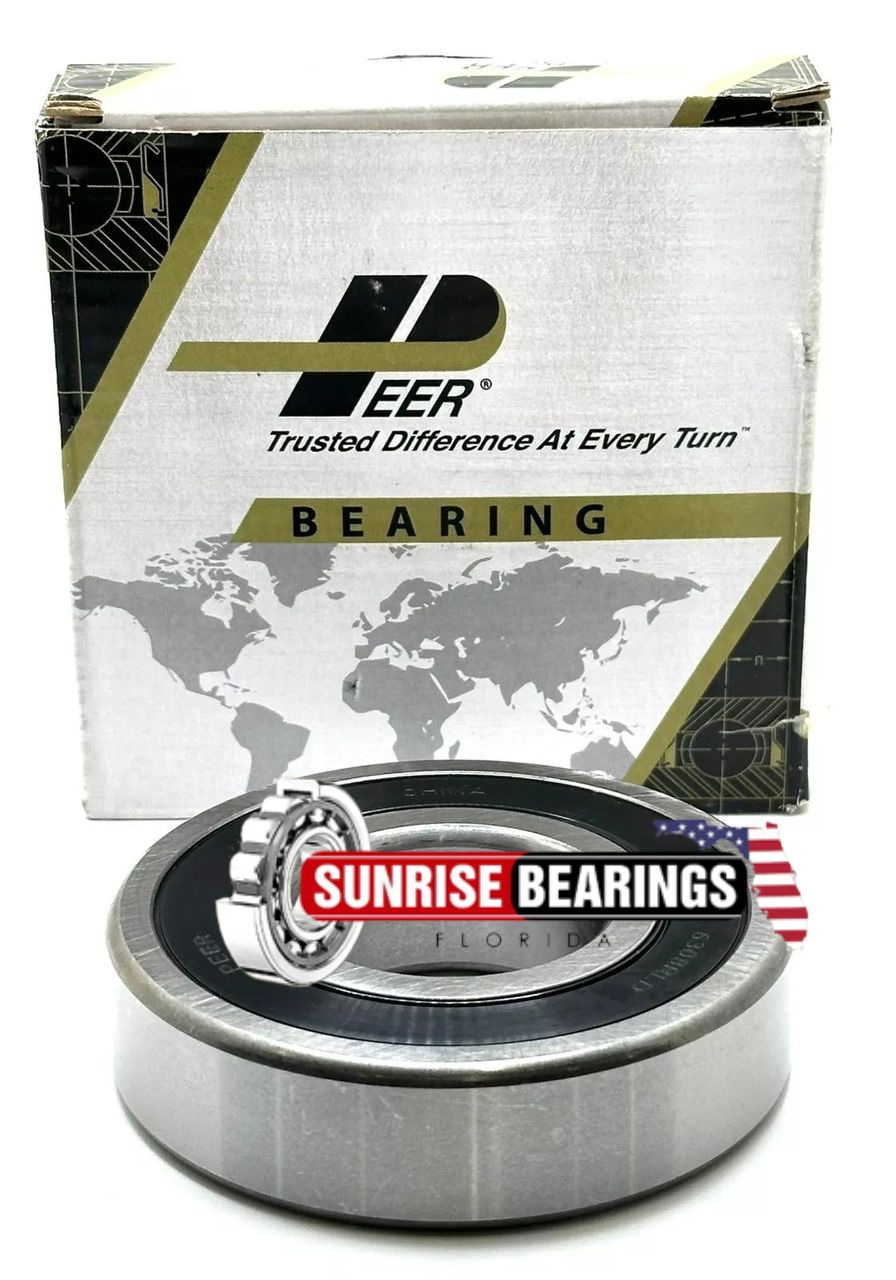 PEER 6308 2RS DEEP GROOVE BALL BEARING, RUBBER SEALED 35x62x14 mm