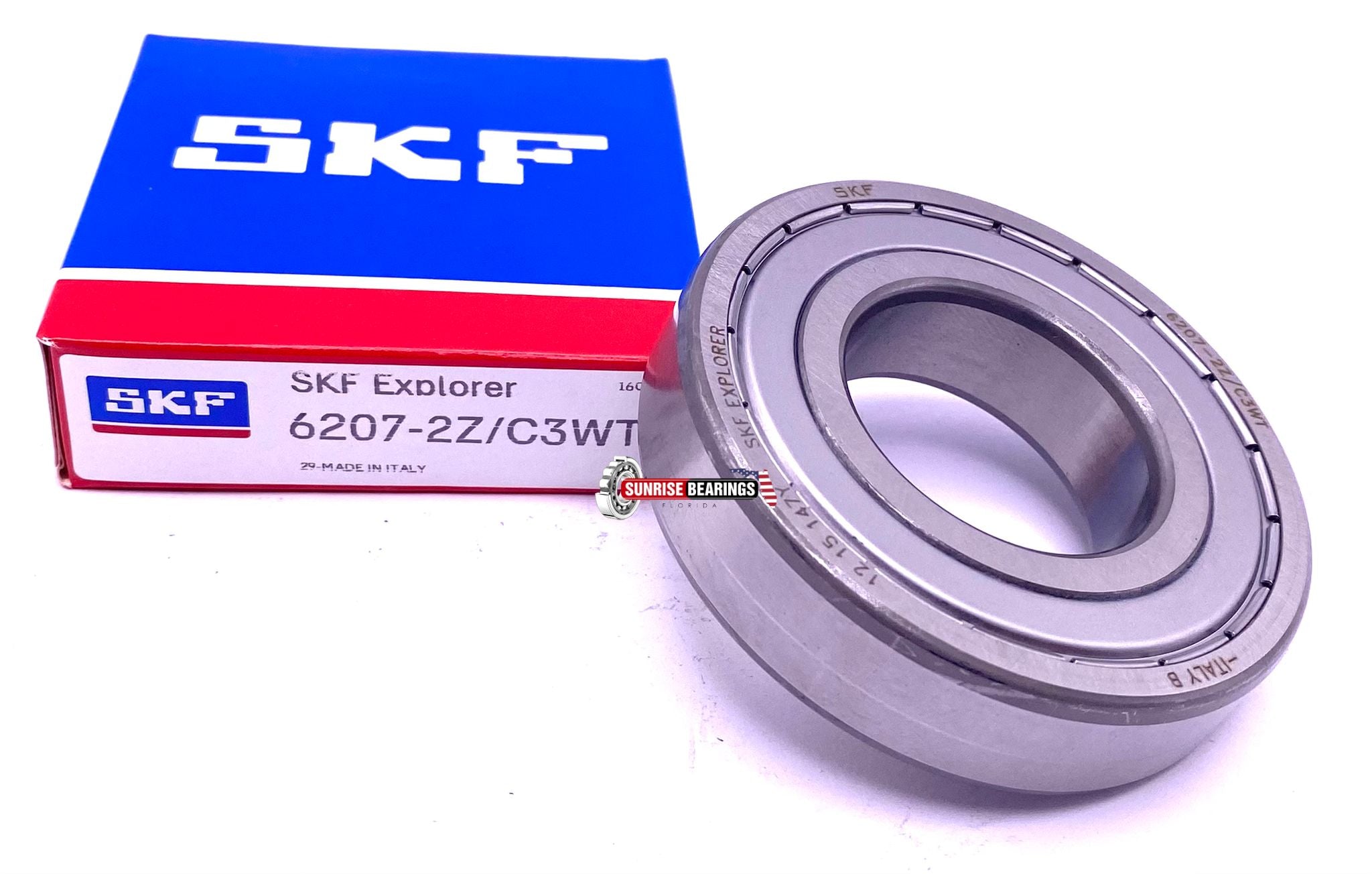 SKF 6207 ZZ C3 WT Ball Bearing Metal Shielded High Temperature