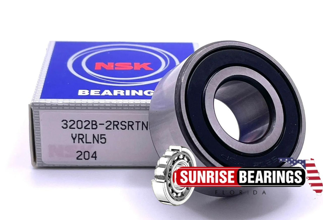 NSK GERMANY  3202 B-2RSRTNG C3 ANGULAR CONTACT BALL BEARING 15x35x15.9 mm