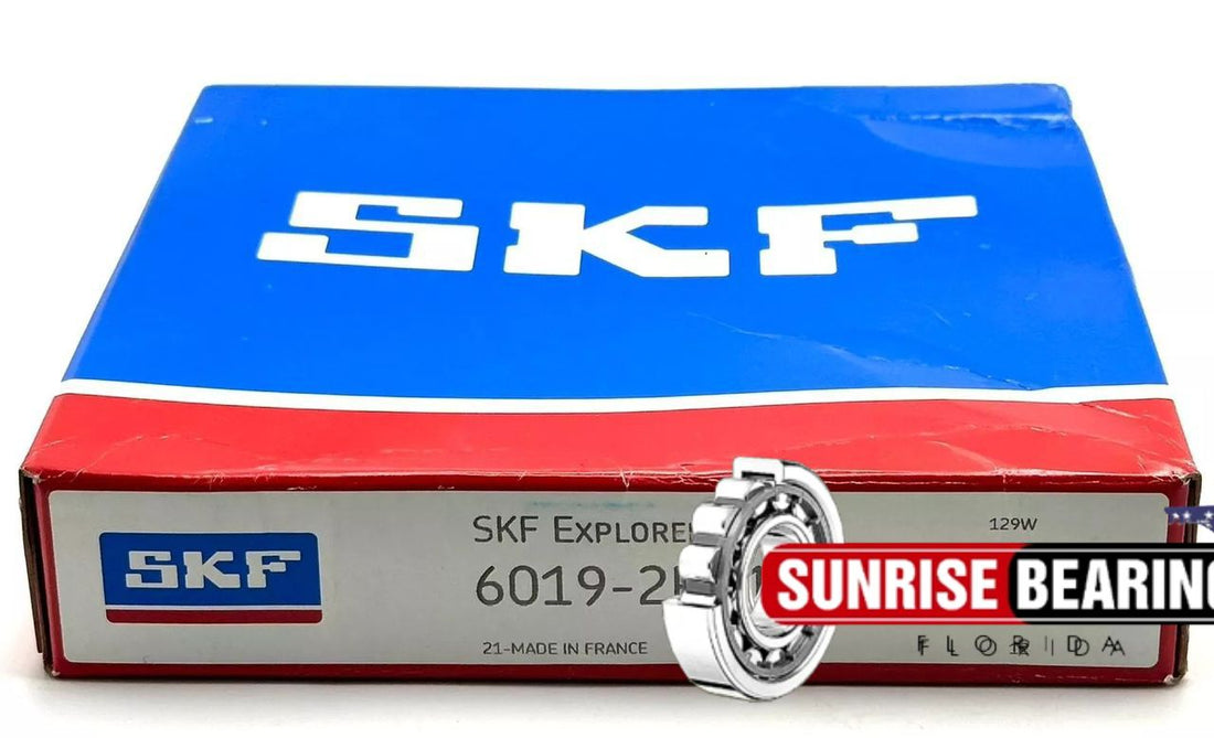 SKF 6019 2RS1 Deep Groove Ball Bearing, Rubber Sealed 95x145x24 mm