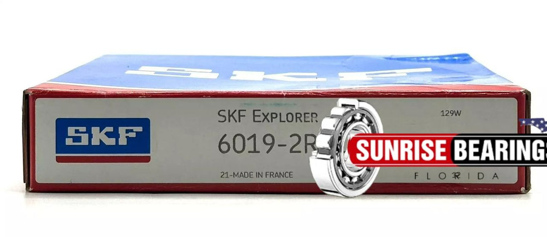 SKF 6019 2RS1 Deep Groove Ball Bearing, Rubber Sealed 95x145x24 mm