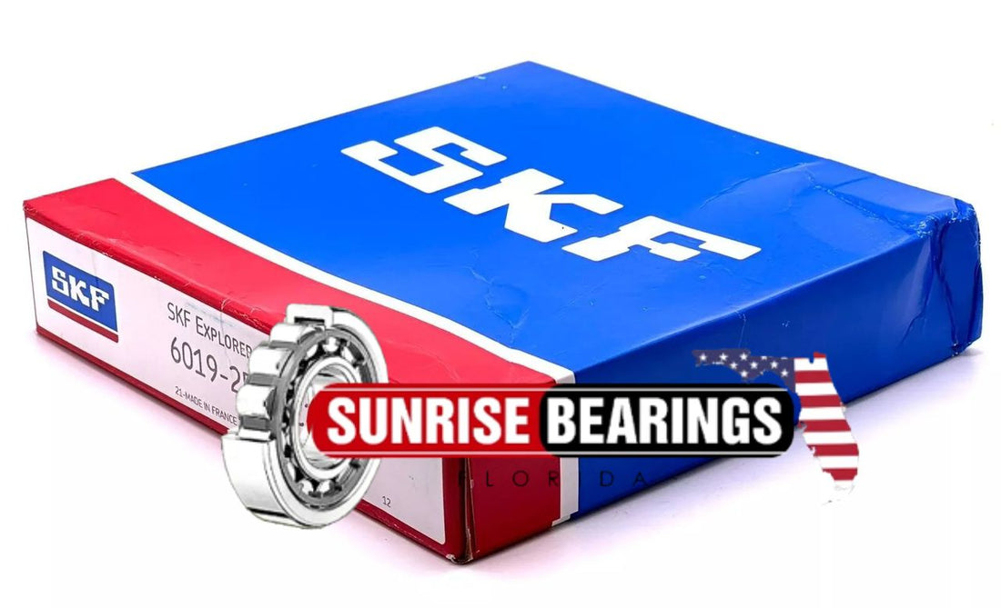 SKF 6019 2RS1 Deep Groove Ball Bearing, Rubber Sealed 95x145x24 mm