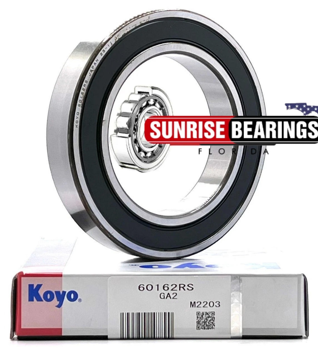 KOYO Japan 6016 2RS C3 Deep Groove Ball Bearing, Rubber Sealed 80x125x22 mm