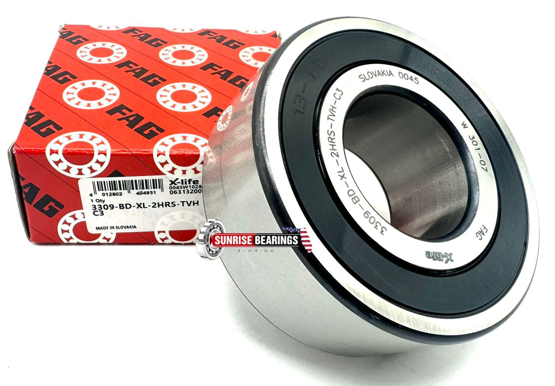 FAG - Angular contact ball bearings 3309 -BD-XL-2HRS-C3