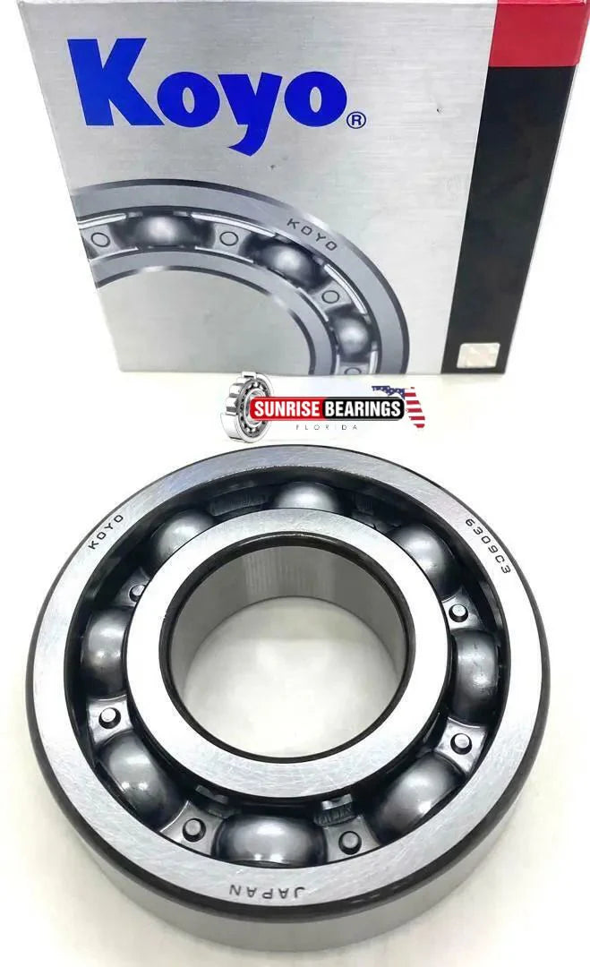 KOYO Japan 6309  Deep Groove Ball Bearing, Open Type, No Seals 45x100x25 mm
