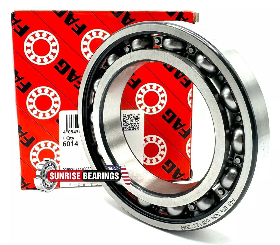 Fag 6014 C4 Deep Groove Ball Bearing, Open Type, No Seals 70X110X20 Mm