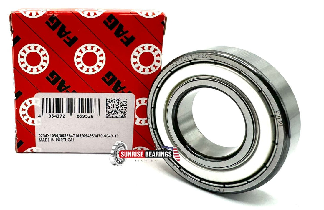 FAG 6205 ZZ C4 DEEP GROOVE BALL BEARING, METAL SHIELDED 25x52x15 mm