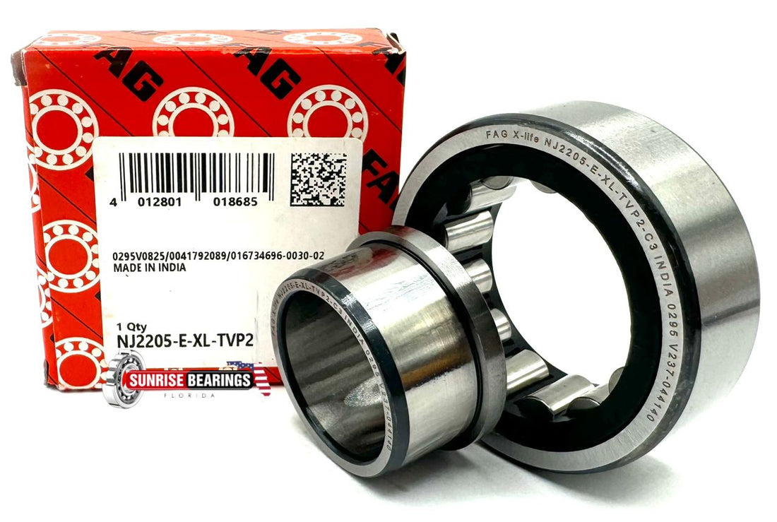 FAG NJ2205 E XL TVP2 C3 Cylindrical Roller Bearing 25x52x18 mm