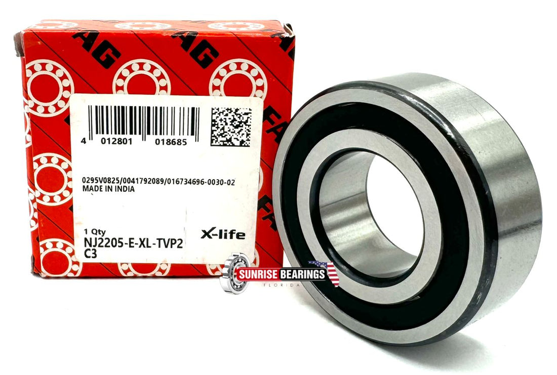 FAG NJ2205 E XL TVP2 C3 Cylindrical Roller Bearing 25x52x18 mm