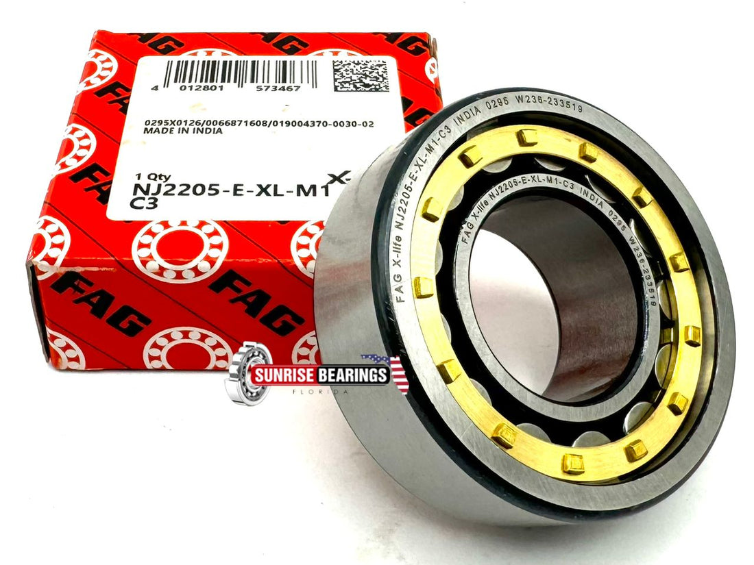 FAG  Nj2205 E Xl M1 C3 Cylindrical Roller Bearing 25X52X18 mm