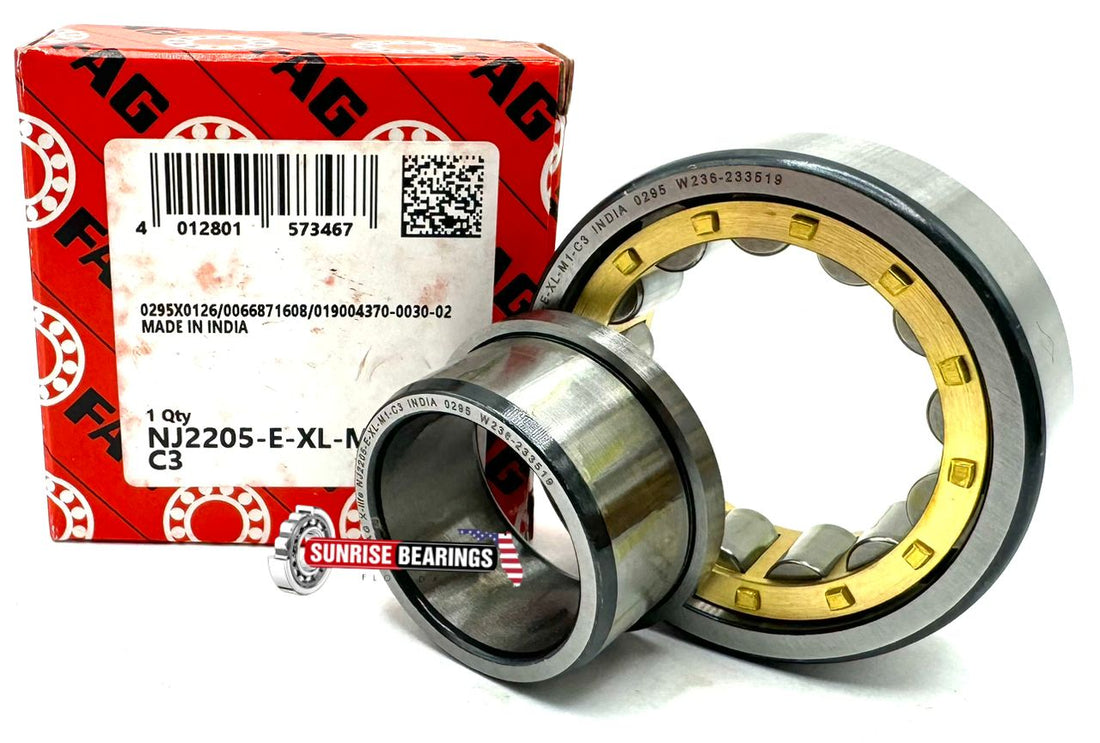 FAG  Nj2205 E Xl M1 C3 Cylindrical Roller Bearing 25X52X18 mm