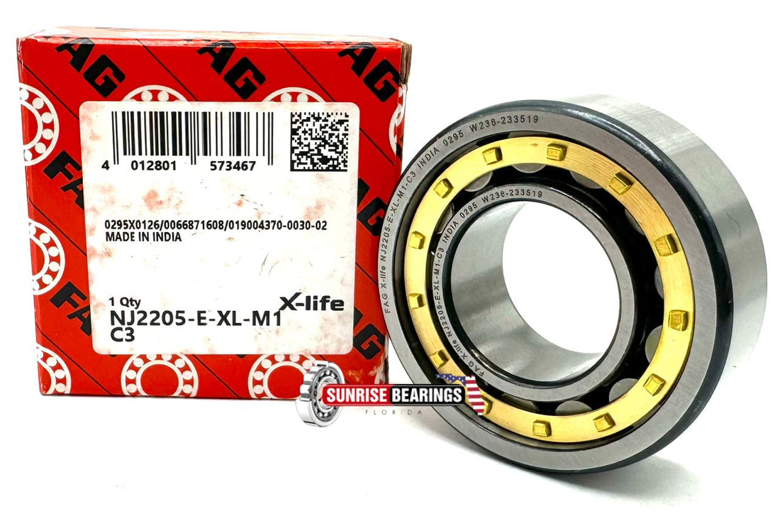 FAG  Nj2205 E Xl M1 C3 Cylindrical Roller Bearing 25X52X18 mm