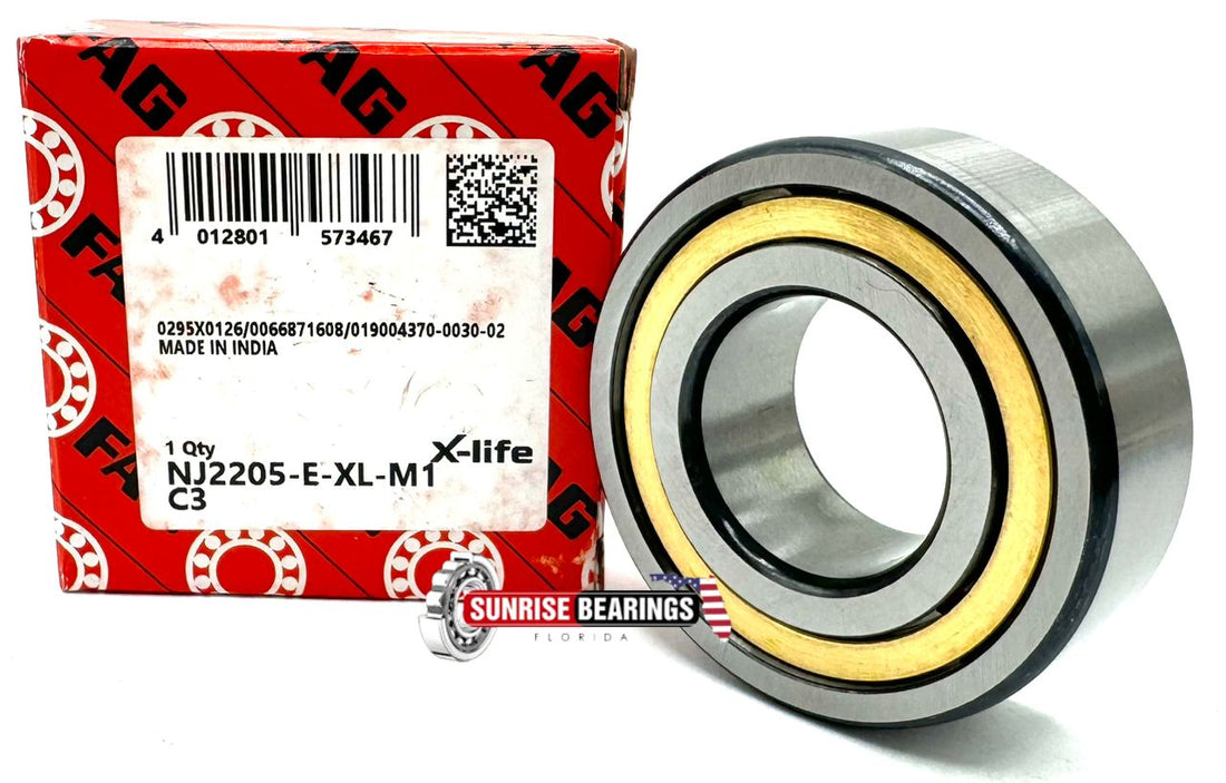 FAG  Nj2205 E Xl M1 Cylindrical Roller Bearing 25X52X18 mm