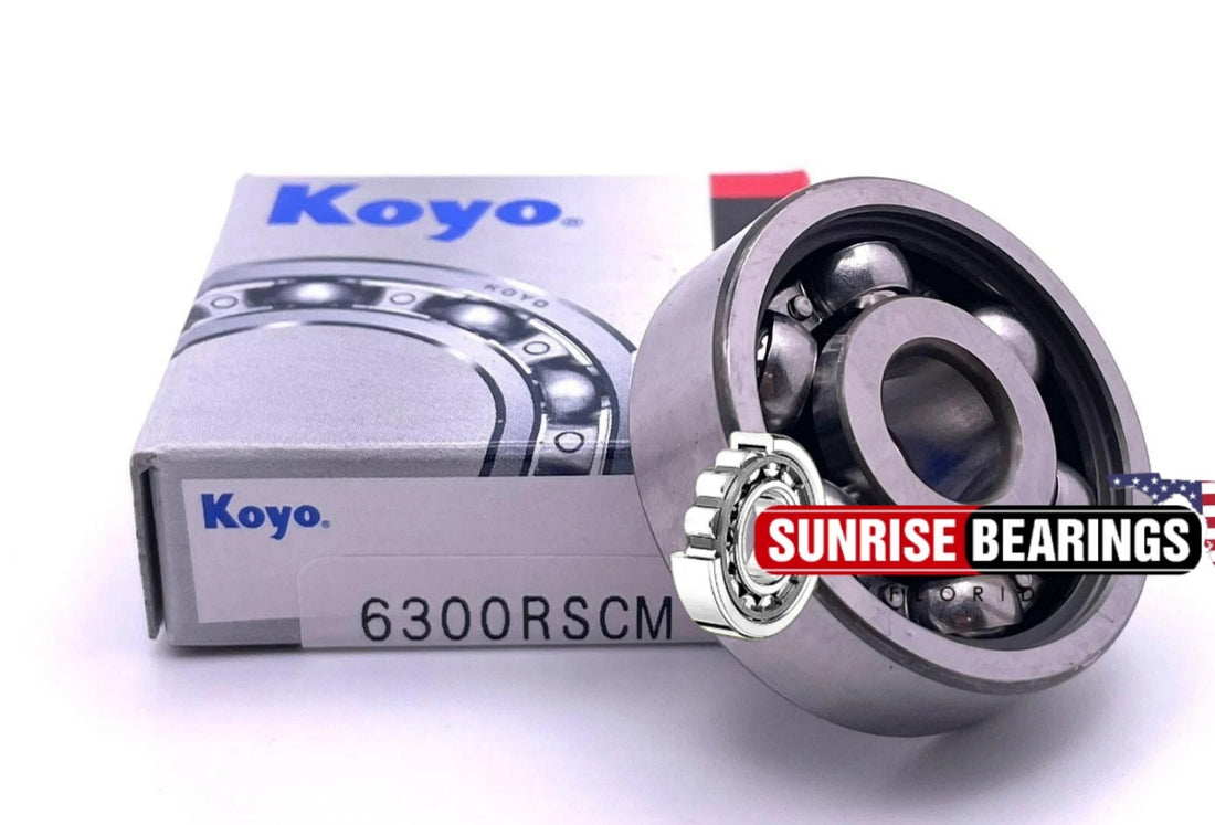 KOYO JAPAN 6300 RS  Deep Groove Ball Bearing, Rubber Sealed,Open ONE SIDE 10x35x11 mm