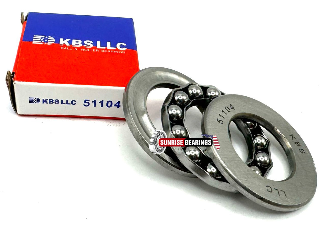 KBS 51104 AXIAL DEEP GROOVE BALL BEARING 20x35x10 mm