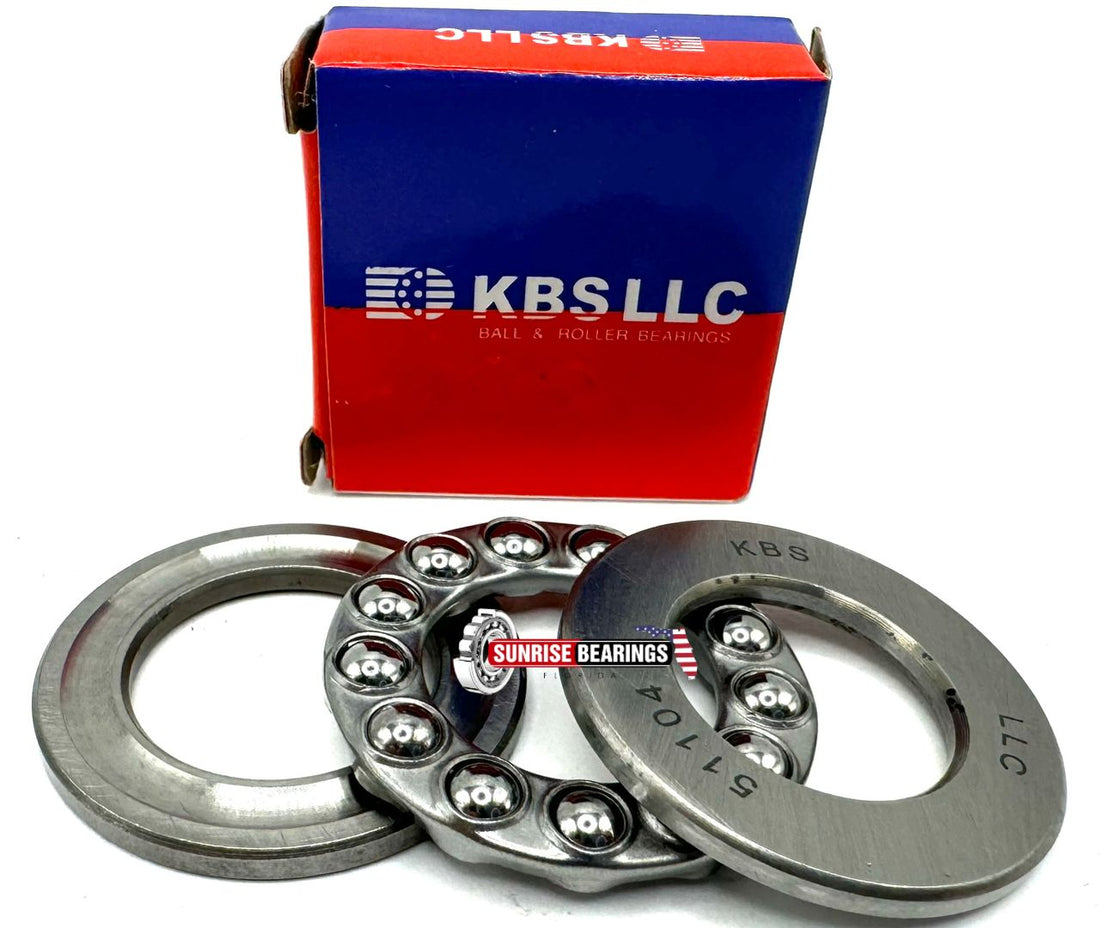 KBS 51104 AXIAL DEEP GROOVE BALL BEARING 20x35x10 mm