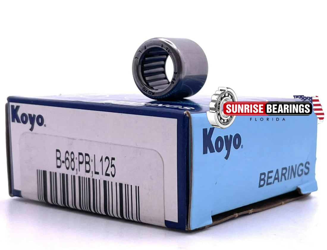 KOYO B-68 NEEDLE ROLLER BEARING OPEN No OIL HOLE B68 3/8" x 9/16" x 1/2" Japan