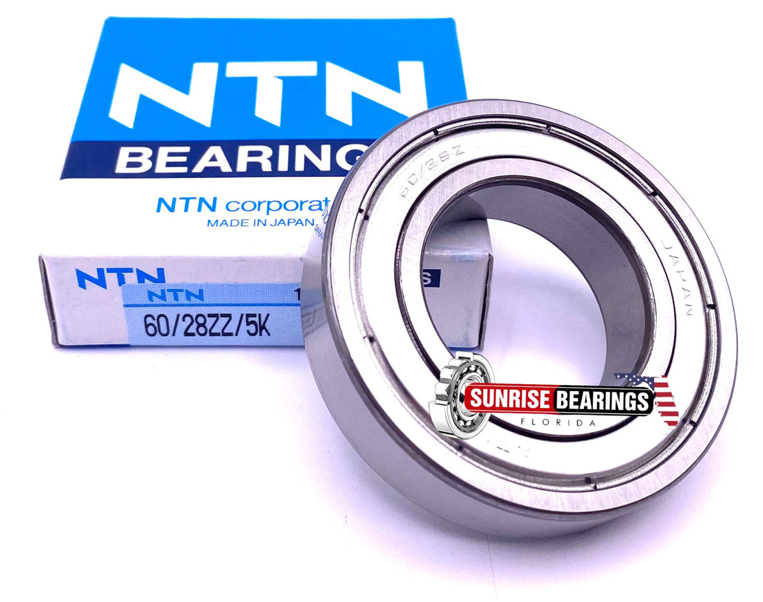 NTN JAPAN 60/28 ZZ Deep Groove Ball Bearing, Metal Shielded 28x52x12 mm
