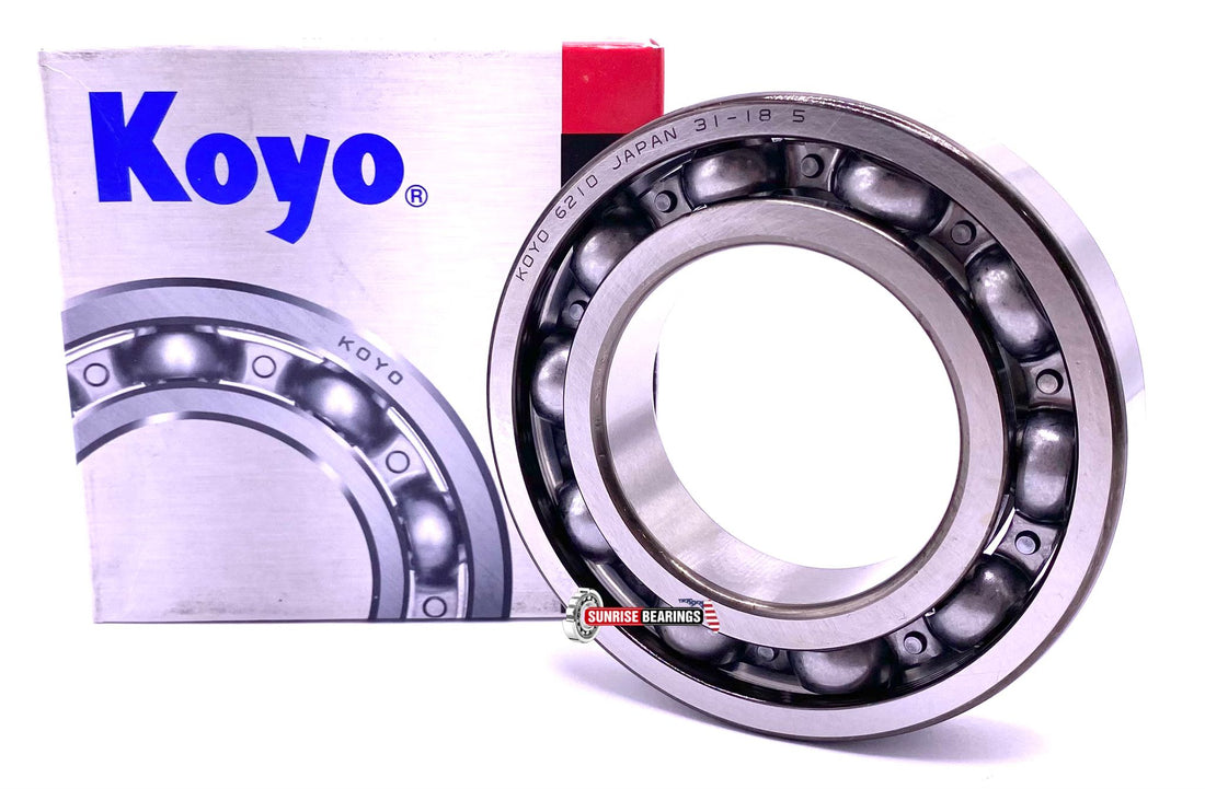 KOYO Japan 6210  Deep Groove Ball Bearing, Open Type, No Seals  50x90x20 mm
