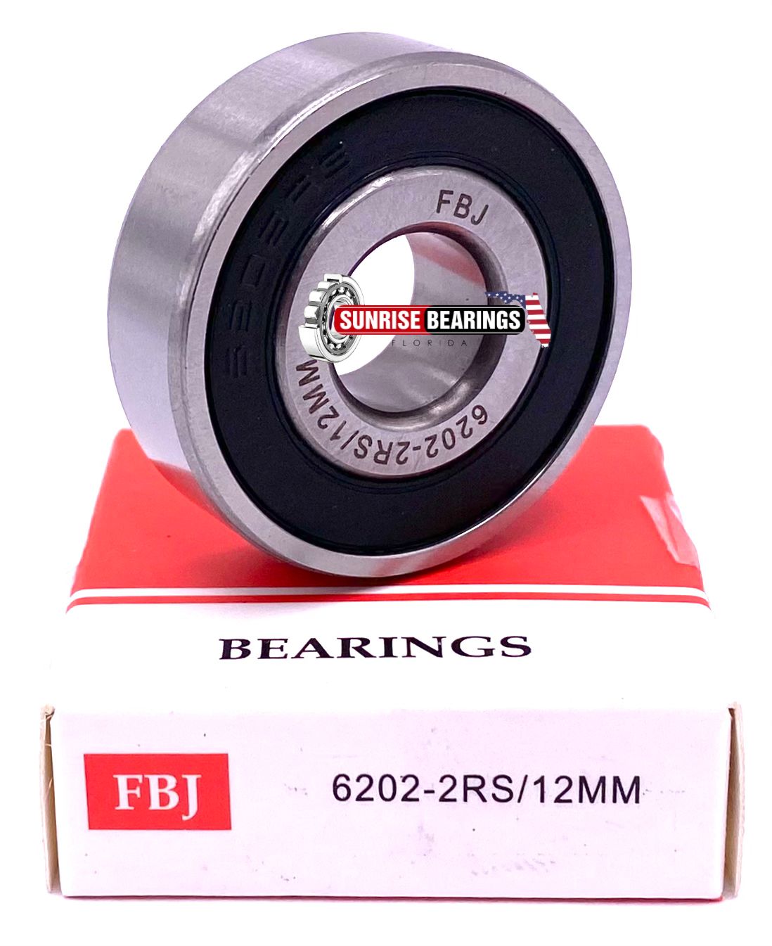 FBJ 6202 / 12 2RS BALL BEARING, RUBBER SEALED SPECIAL BORE 12mm 12x35x11 mm
