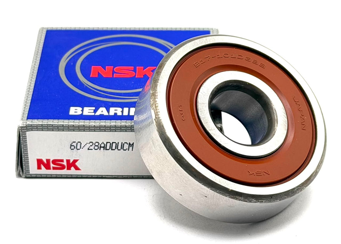 NSK 60/28 A DDU CM Deep Groove Ball Bearing, Rubber Sealed 28x52x12 mm